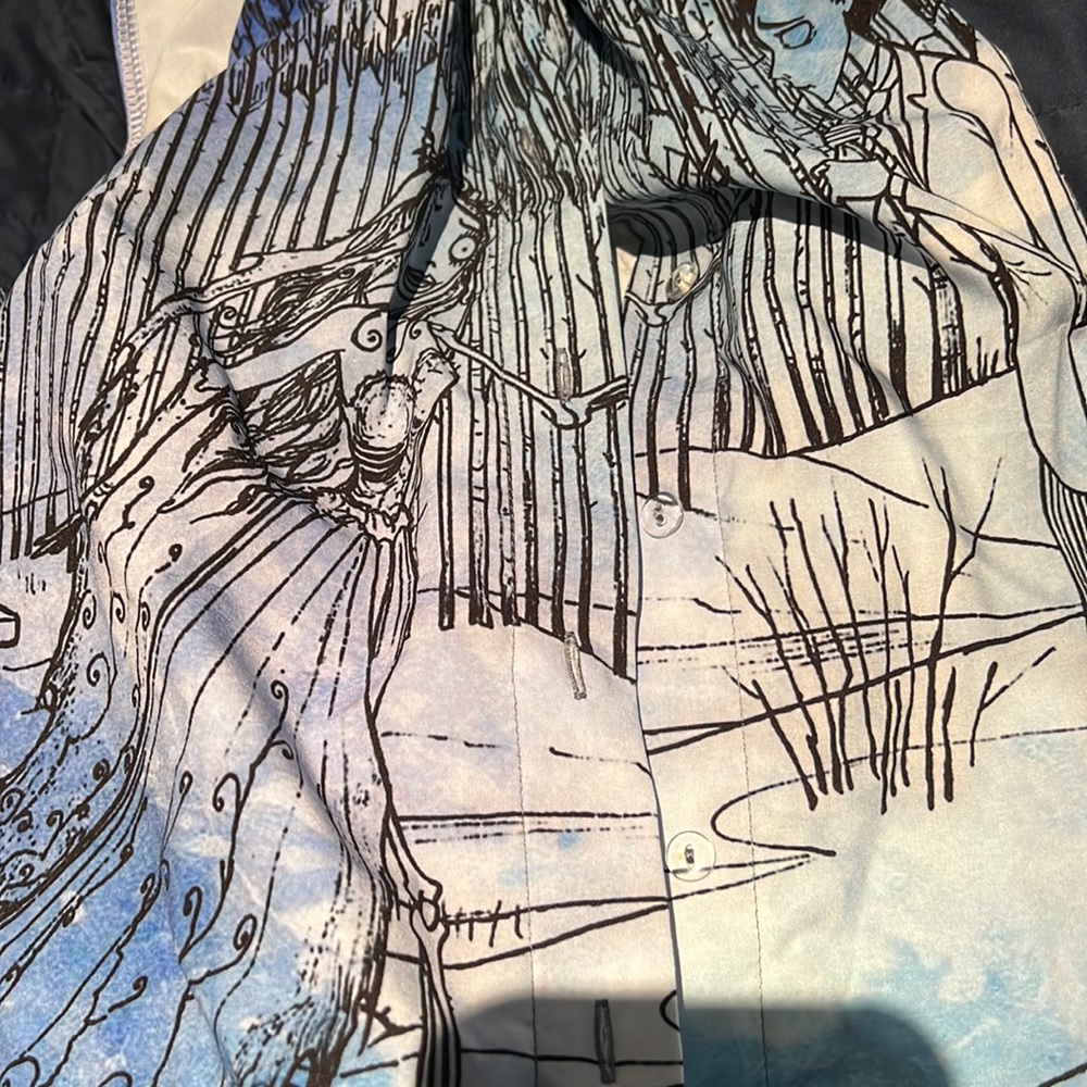 Black Milk Corpse Bride Button up shirt Sz S